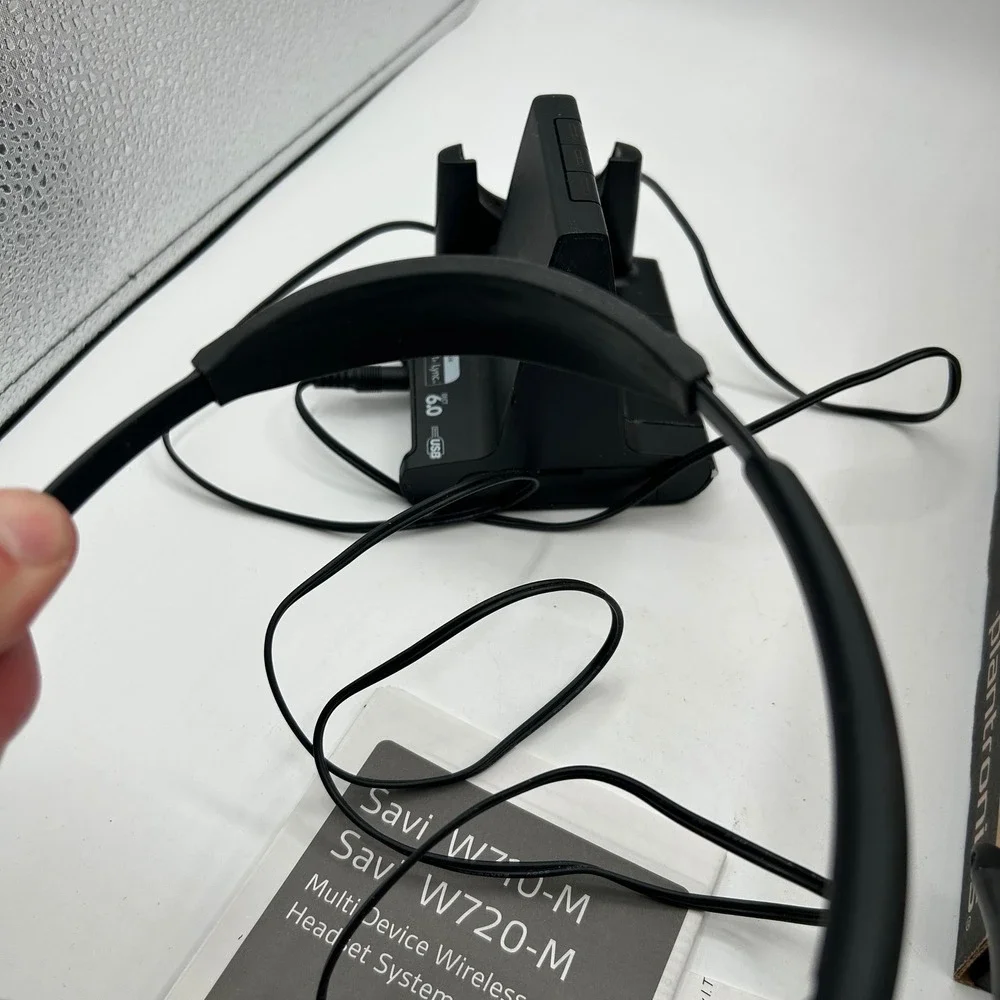 Plantronics Savi W720-M Wireless Headset System Microsoft Lync - Works, Peeling